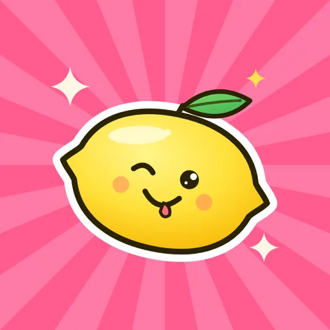 Lemon Wobble mascot, a winking lemon